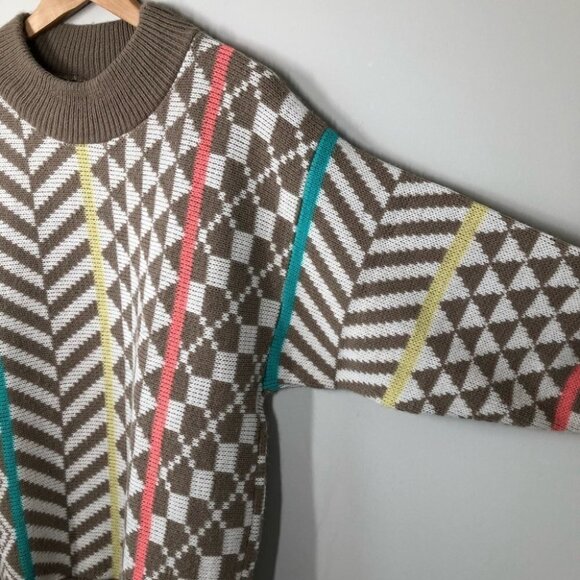 Vintage Flying  Sportswear Inc. Funky Pattern Sweater - Picture 2 of 5